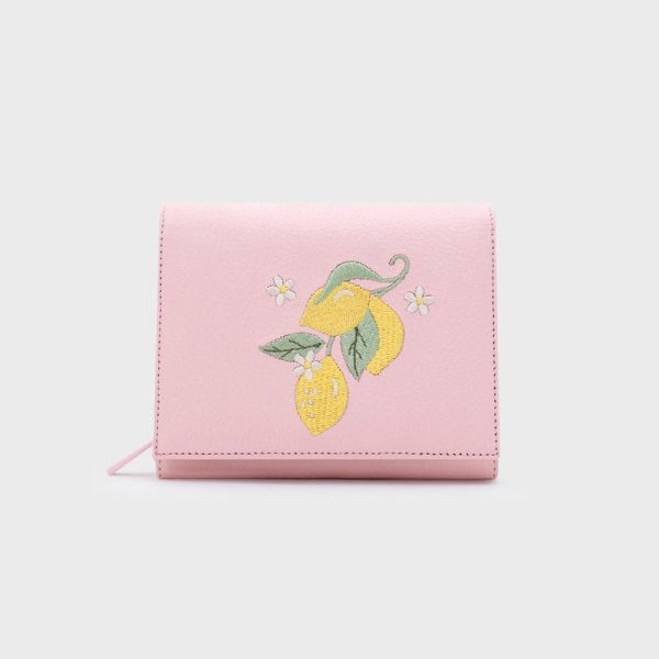BILLETERA D SUNDAE LEMON ROSA