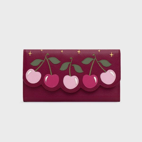 BILLETERA LARGA LUCKY CHERRIES MORA