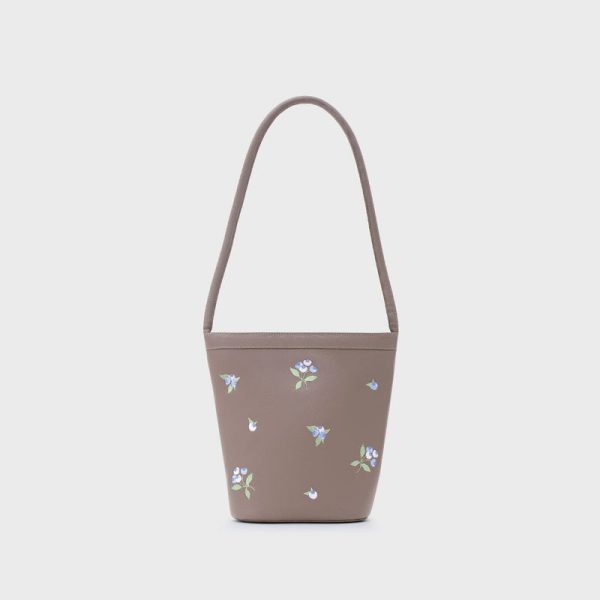 BLUEBERRY BUCKET BAG CAFÉ