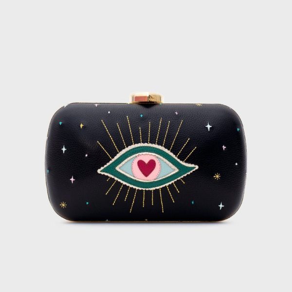 CLUTCH PILLBOX SHAZAM NEGRO