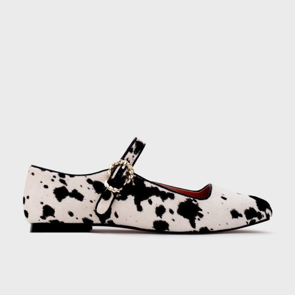 MALIKA FLAT HUESO NEGRO