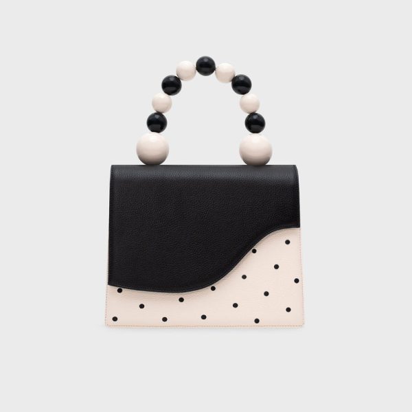 MONA BEADED LUNCH BAG NEGRO