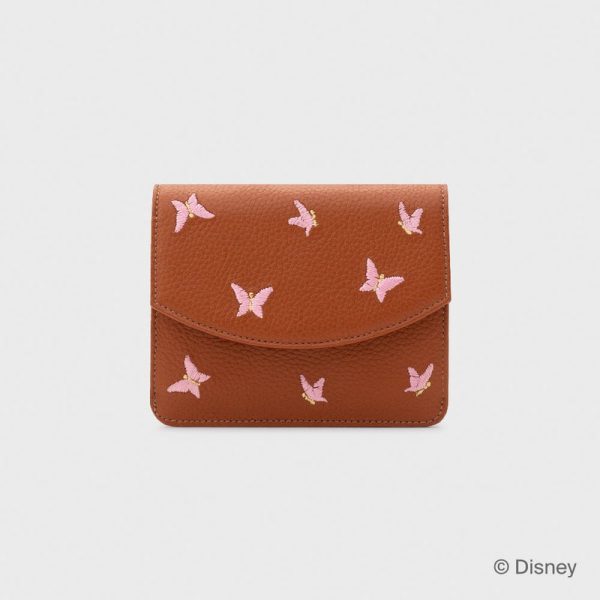 MONEDERO WILDWOOD HEART BUTTERFLIES MARRÓN