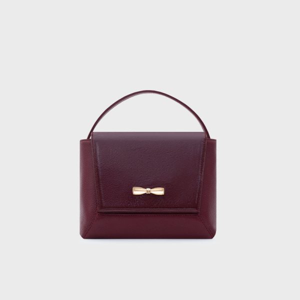 NADIRA FLAP HAND BAG BORGOÑA