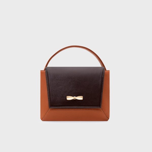 NADIRA FLAP HAND BAG COBRE