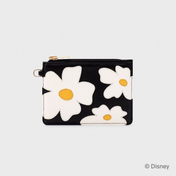 TARJETERO CON ASA WILDWOOD HEART FLOWERS NEGRO