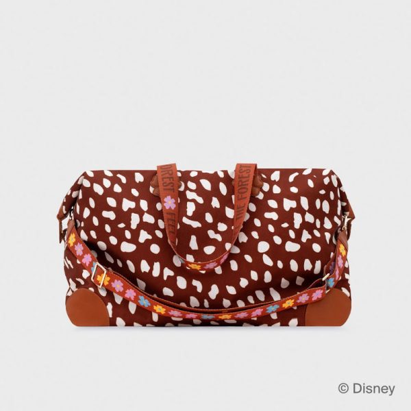 TRAVEL BAG BAMBI PRINT MARRÓN